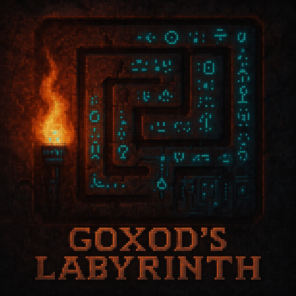 Goxod's Labyrinth - Dark Fantasy Dungeon Crawler Game Logo